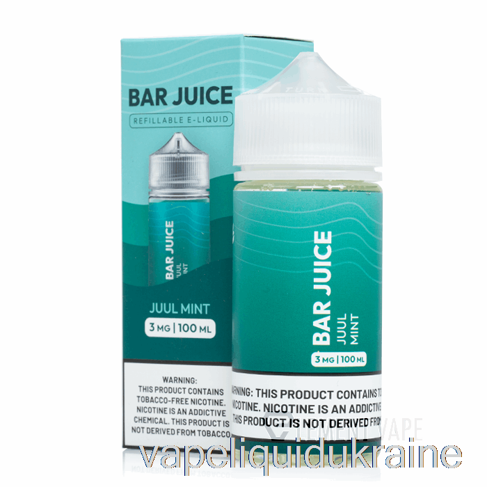 Vape Liquid Ukraine Juul Mint - Bar Juice - 100mL 0mg